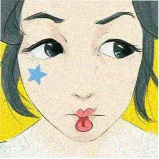 观众头像占位图：霓虹灯下的侧脸剪影